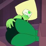 alternate_version_available animated artist_request ass_focus big_ass cartoon_network clothed dat_ass grabbing_ass grabbing_own_ass laying_on_side lip_bite looking_down loop mp4 no_sound open_ass peridot_(steven_universe) presenting solo solo_female steven_universe video