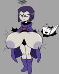  bad_anatomy breast_expansion hyper_breasts nipple_piercing raven_(dc) teen_titans teen_titans_go thesupervillainspjs 