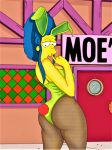  ass bunnysuit marge_simpson pantyhose the_simpsons thighs 