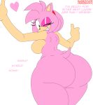  amy_rose bubble_butt huge_ass one_eye_closed seductive wink 