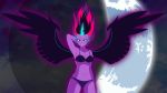  1girl bra equestria_girls female female_only friendship_is_magic hand_behind_head horn humanized looking_at_viewer midnight_sparkle mostly_nude my_little_pony navel panties solo twilight_sparkle twilight_sparkle_(mlp) underwear underwear_only wings 