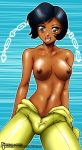  alex_(totally_spies) dark-skinned_female dark_skin john_joseco nipples thong-revolution totally_spies 