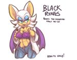  bat bat_wings belly bra clothed clothing female furry kayla-na midriff navel rouge_the_bat sega solo sonic sonic_(series) text 