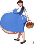 a0iisa aoiisa beauty_and_the_beast belly_bulge belly_expansion brown_eyes brown_hair disney hyper_pregnancy ponytail pregnant pregnant_belly pregnant_female princess_belle