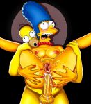  anal_penetration cum cum_in_ass homer_simpson marge_simpson the_simpsons yellow_skin 