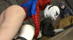 bottomless bottomless_male clothed_female doggy_position fire_emblem from_behind_position loverlassysponk lucina lucina_(fire_emblem) spider-man spider-man_(series) vaginal yorha_no._2_type_b