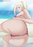  ass benhxgx big_breasts bikini breasts ino_yamanaka looking_back naruto smile swimsuit 