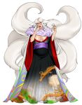  artwithmoira corruption_of_champions corruption_of_champions_ii kimono kitsune multiple_tails original_character pregnant pregnant_female white_hair 