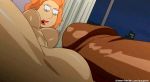 bags_under_eyes big_breasts drawn-hentai edit family_guy imminent_sex interracial lois_griffin orange_hair penis questionable_consent tired tired_eyes