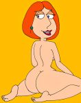 ass ass_cleavage facing_away family_guy lois_griffin nude red_hair sideboob