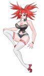  asuna_(pokemon) big_breasts breasts flannery nintendo pokemon ponytail red_hair 