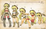 anthro applejack_(mlp) belts boots breasts chaps chart chart_(mlp) clothes clothing cowboy_hat cutie_mark equine female fim friendship_is_magic green_eyes hat hooves human humanized lasso looking_at_viewer mlp my_little_pony my_little_pony_generation_4 pony rope shepherd0821 shoes simple_background skirt solo transformation tube_top vest yellow_hair