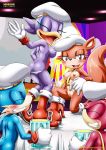  2girls anthro bbmbbf blush furry mobian mobian_(species) mobians mobius_unleashed sega sonic_(series) sonic_the_hedgehog_(series) tagme 