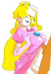  blush female minus8 nintendo oekaki paizuri paizuri_under_clothes peach penis princess_peach rape super_mario_bros. uncensored 