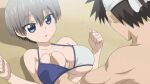  anime beach big_breasts bikini blindfold blush breast_grab breast_squeeze breasts cleavage gif hand_on_breast sakurai_shinichi uzaki-chan_wa_asobitai! uzaki-chan_wants_to_hang_out! uzaki_hana zoom_in zoom_out 