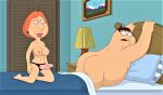  breasts erect_nipples family_guy gp375 kneel lois_griffin peter_griffin strap-on thighs 