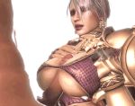  1girl 3d andreygovno animated animated_gif big_breasts breasts clothed_sex gif hair isabella_valentine lowres open_mouth paizuri paizuri_under_clothes penis short_hair soul_calibur source_filmmaker uncensored very_short_hair white_background white_hair 