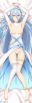  1girl 1girl aqua_(fire_emblem) armpits arms_up blue_hair blush breasts censored clothing dakimakura dakimakura_design embarrassed embarrassed_nude_female fire_emblem fire_emblem_if golden_eyes high_resolution kanden_sky long_hair long_image nintendo nipples nude nude_female partially_clothed pussy small_breasts solo_female tall_image very_long_hair yellow_eyes 