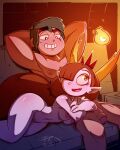  1boy 1girl breasts brown_hair hekapoo marco_diaz penis red_hair star_vs_the_forces_of_evil 