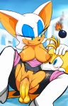anthro areola big_breasts blue_eyes bomb breasts canine crying erect_nipples erection female fox male marthedog miles_&quot;tails&quot;_prower nipples penetration penis pussy pussy_juice rouge_the_bat sega sex smile sonic_(series) tears testicles vaginal vaginal_penetration wet wet_pussy