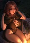 1girl big_breasts breasts brown_hair elden_ring female_focus female_only high_res luminyu mature mature_female melina_(elden_ring) patreon patreon_paid patreon_reward solo_female solo_focus video_game_character video_game_franchise