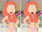 family_guy hair_over_breasts lois_griffin long_hair panties topless