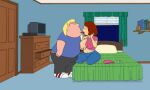  bedroom big_breasts boob_squeeze brother_and_sister chris_griffin erection_under_clothes family_guy french_kiss huge_breasts imminent_sex incest meg_griffin undressing 