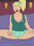 annie_(rick_and_morty) big_breasts blonde_hair pokies rick_and_morty shaved_pussy spread_legs spreading upskirt wrd