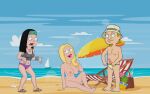  american_dad beach francine_smith hayley_smith jeff_fischer penis public_nudity 