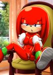  bbmbbf blush breasts crossgender female grab hindpaw invalid_background juice knuckles_the_echidna looking_at_viewer mobius_unleashed nude palcomix paws pussy red_skin sega sitting sonic_(series) sonic_the_hedgehog_(series) spread_legs spreading 