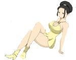 annoyed arm_support avatar:_the_last_airbender big_ass big_breasts breasts cartoon cleavage dress edit high_heels lying moshi_san nickelodeon non-nude png sitting toph_bei_fong transparent_background yellow_dress yellow_heels