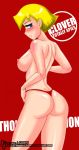  2009 ass blonde_hair blue_eyes blush clover_(totally_spies) john_joseco nipple thong thong-revolution topless totally_spies 