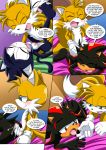  1girl 2015 2boys anal archie_comics barefoot bbmbbf bisexual breasts cat cum fangs feet fox geoffrey_st_john hershey_the_cat miles_&quot;tails&quot;_prower mobius_unleashed palcomix penetration penis sega shadow_the_hedgehog skunk sonic_(series) sonic_the_hedgehog_(series) stud tails testicle the_st._john&#039;s_kinky_fling trio yaoi 