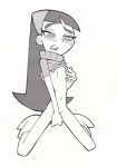 bottomless erect_nipples female_masturbation female_only fingering fingering_self flat_chested masturbation monochrome nipples small_breasts spread_legs the_fairly_oddparents trixie_tang union_of_the_snake