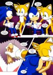  2015 2boys bbmbbf fox hedgehog kissing miles_&quot;tails&quot;_prower mobius_unleashed palcomix penis sega sonic_(series) sonic_the_hedgehog sonic_the_hedgehog_(series) tails the_pact_2 yaoi 