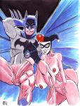 batman batman_(series) bruce_wayne catwoman dc_comics fellatio harley_quinn oral rob_durham selina_kyle