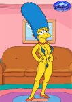  breasts cameltoe erect_nipples marge_simpson pubic_hair the_simpsons thighs 