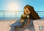 breasts brown_hair courtney_(tdi) long_hair open_mouth tagme total_drama_island vaultman