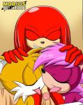  bbmbbf bisexual knuckles_the_echidna licking miles_&quot;tails&quot;_prower mobius_unleashed one_drink_too_many palcomix sega sonia_the_hedgehog sonic_(series) sonic_the_hedgehog_(series) sonic_underground yaoi 