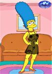  breasts marge_simpson nipples piercing pussy see-through the_simpsons thighs 