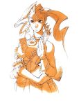  alternate_costume between_breasts breasts capcom card corset dress earrings frills hair_slicked_back jewelry large_breasts long_hair official_art rose_(street_fighter) sepia solo street_fighter street_fighter_zero street_fighter_zero_2 street_fighter_zero_ii tarot 