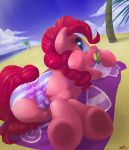  beach friendship_is_magic looking_back my_little_pony pinkie_pie tiarawhy 