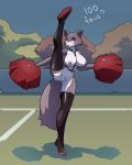  &lt;3 1girl 2020 ? aikaanarchy anthro bdsm beastars big_breasts body_writing breasts brown_body brown_fur canid canine canis cheerleader clitoral_hood clitoris clothing digital_media_(artwork) english_text erect_nipples eyebrow_piercing facial_piercing flexible footwear footwear_only front_view full-length_portrait fur furry genitals harness high_res juno_(beastars) leather leather_harness legwear mammal mostly_nude nipple_piercing nipple_ring nipples on_one_leg one_leg_up outside piercing pom_poms portrait public_nudity pussy raised_leg shoes shoes_only split spread_legs spreading standing standing_split stockings tattoo text wolf 