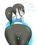  1girl ass bluelimelight looking_back nintendo smile solo super_smash_bros. wii_fit wii_fit_trainer 