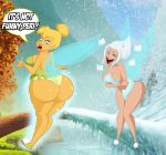 2016 2_girls angry ass ass_expansion big_ass big_breasts blonde_hair blue_eyes breasts bubble_ass bubble_butt cleavage closed_eyes dat_ass disney disney_fairies english_text eyebrows eyelashes fairy fairy_wings full_of_gas funny grimphantom hair_bun happy large_ass laughing legs lips lipstick looking_back looking_down minigirl multiple_girls open_mouth periwinkle_(disney_fairies) peter_pan pink_lipstick sexy sexy_ass shiny shiny_skin siblings silver_hair sisters smelly_ass teeth text tinker_bell tongue voluptuous wings