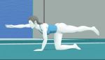  1girl bottomless nintendo super_smash_bros. wii wii_fit wii_fit_trainer 