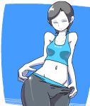  1girl minus8 nintendo wii wii_fit wii_fit_trainer yoga_pants 