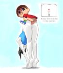  1girl anal nintendo noill pussy the_villager wii wii_fit wii_fit_trainer 