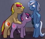  2girls breasts equestria_girls friendship_is_magic multiple_girls my_little_pony penis sunset_shimmer twilight_sparkle_(mlp) underwear 