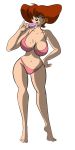  big_breasts bikini breasts disney goof_troop milf peg_pete sailoranna solo swimsuit white_background 
